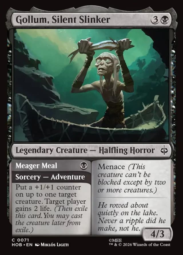 Gollum, Silent Slinker // Meager Meal image