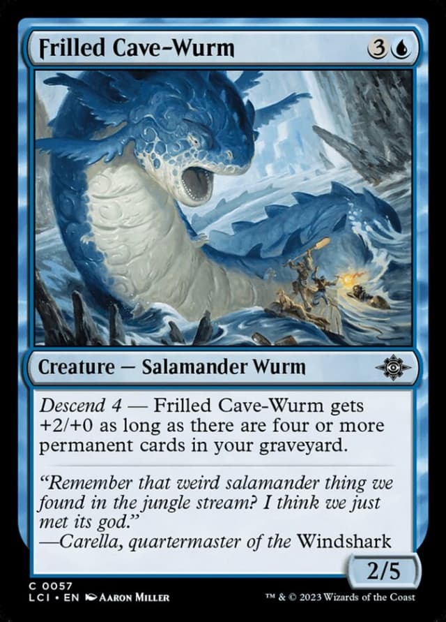 Frilled Cave-Wurm image