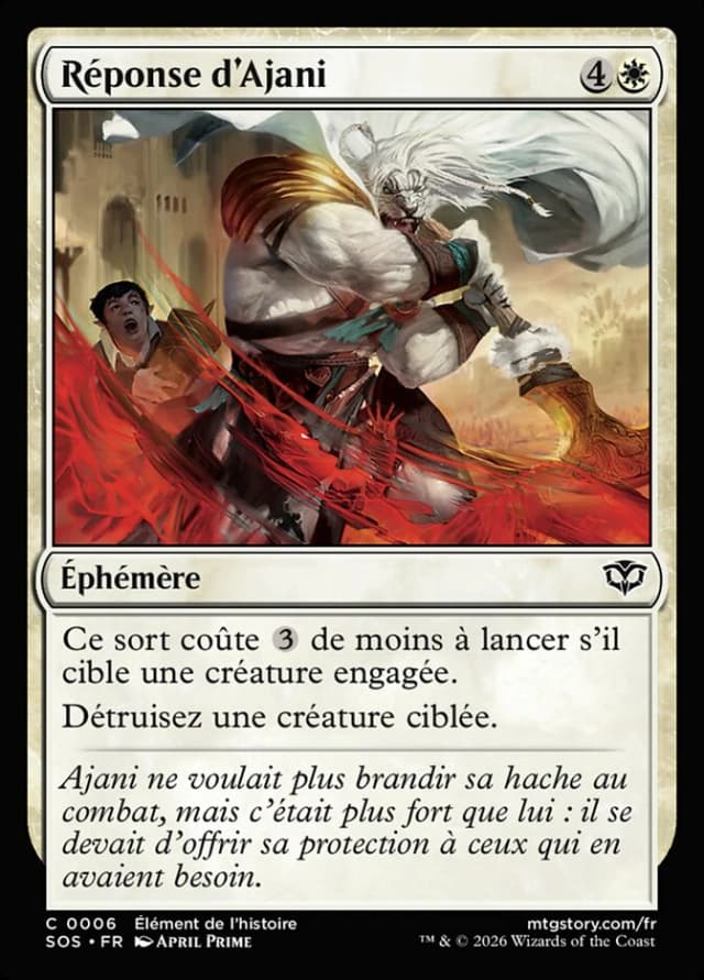 Ajani's Response image
