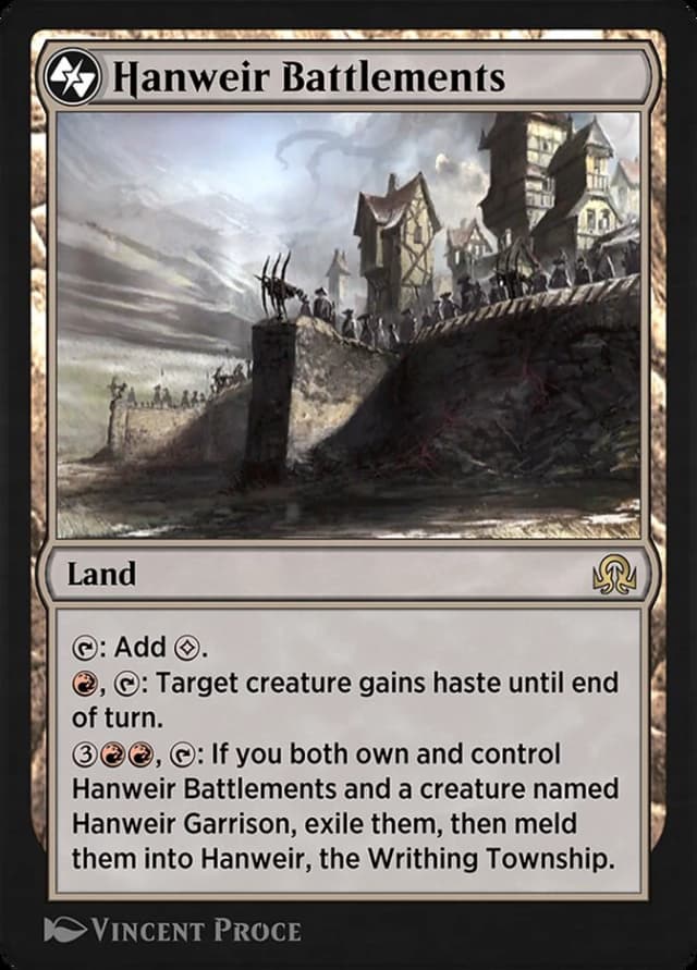 Hanweir Battlements // Hanweir, the Writhing Township image