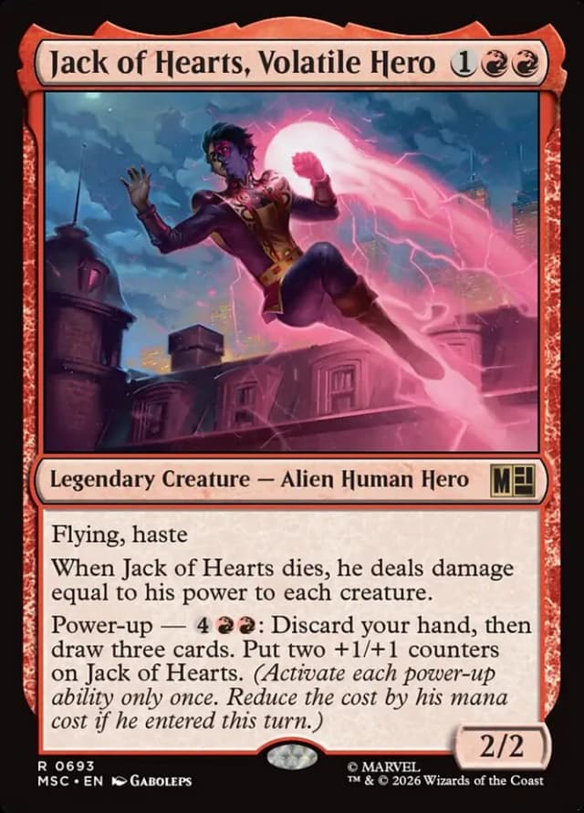 Jack of Hearts, Volatile Hero image