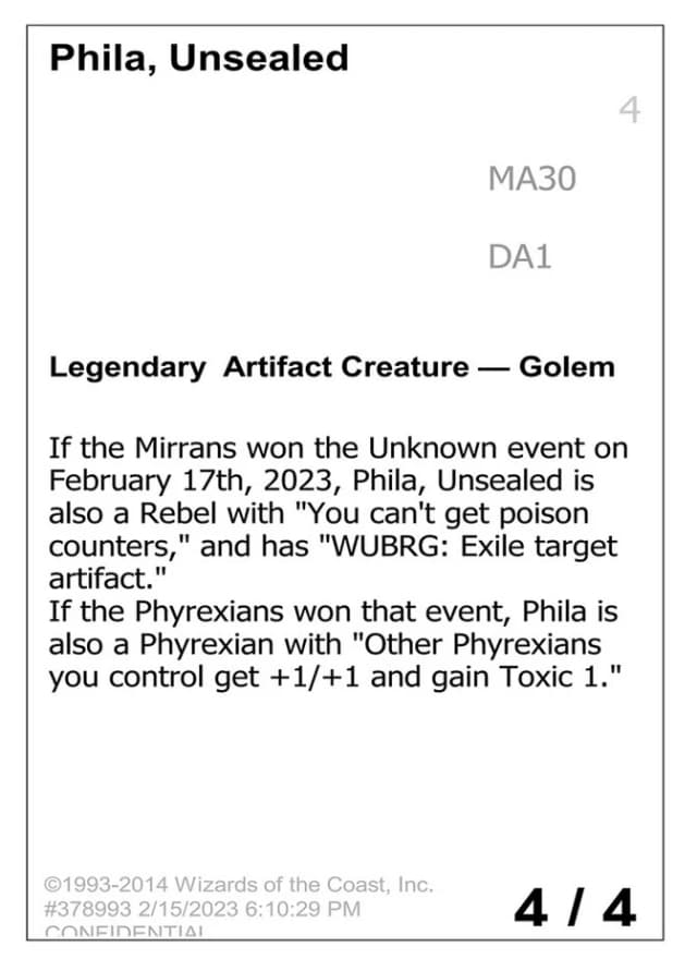Phila, Unsealed image