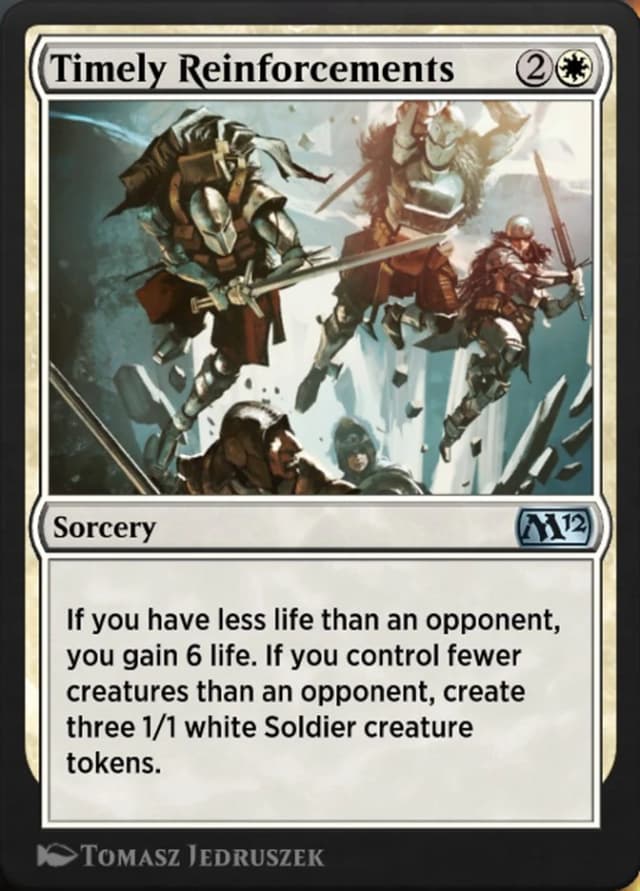 Timely Reinforcements image