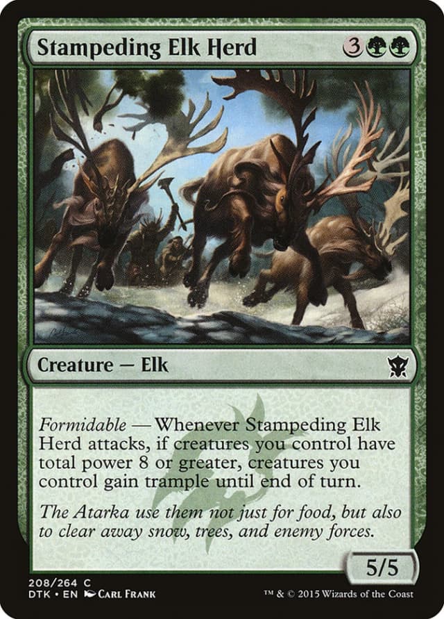 Stampeding Elk Herd image