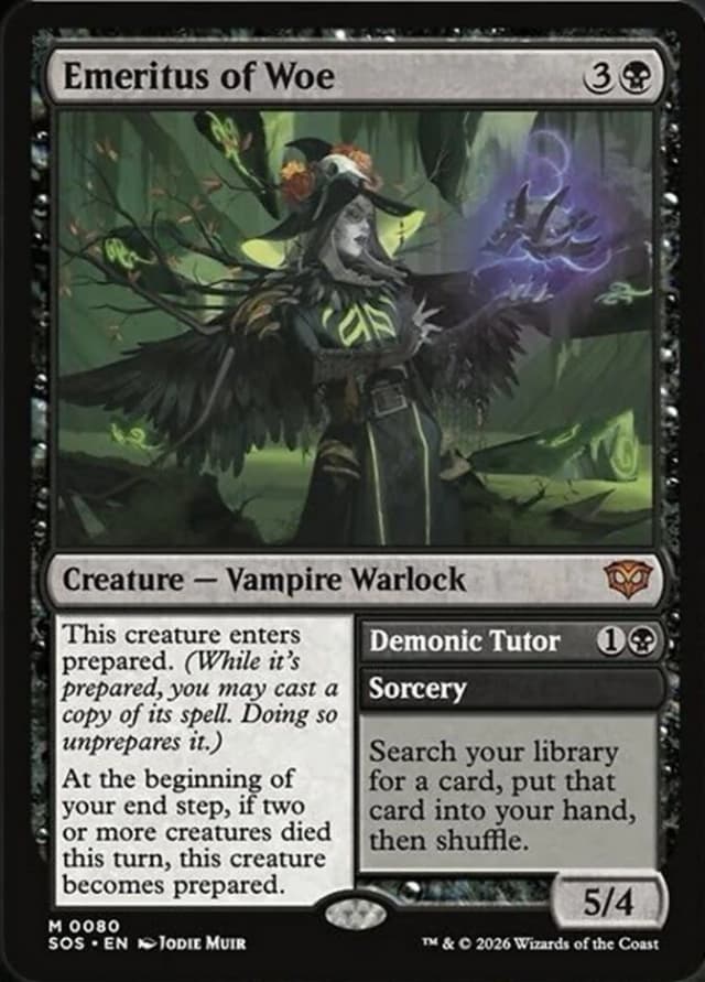 Emeritus of Woe // Demonic Tutor image