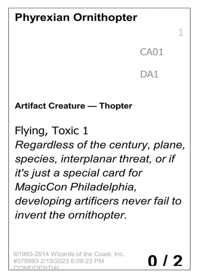 Phyrexian Ornithopter image