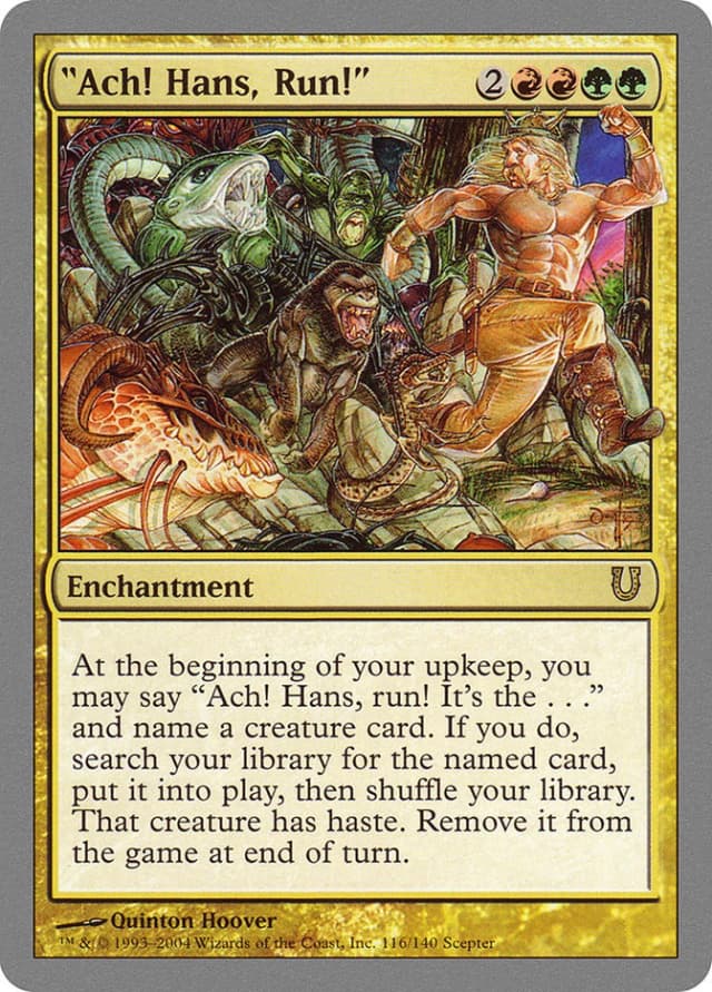 "Ach! Hans, Run!" image