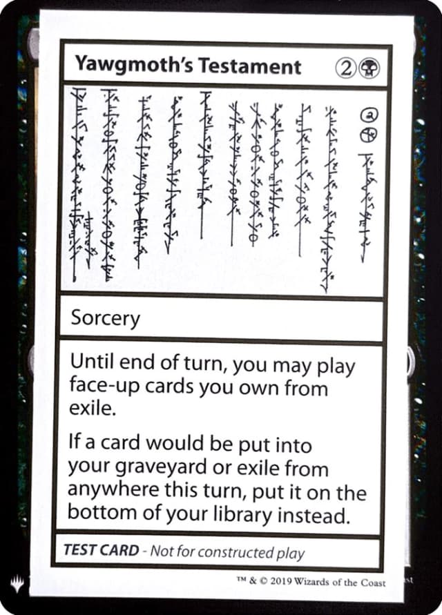 Yawgmoth's Testament image