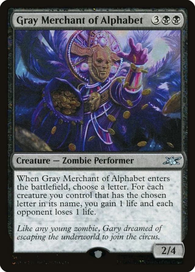 Gray Merchant of Alphabet image