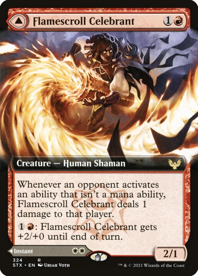 Flamescroll Celebrant // Revel in Silence image