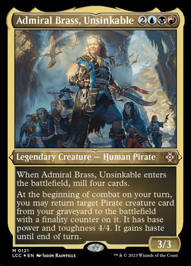 Admiral Brass, Unsinkable image
