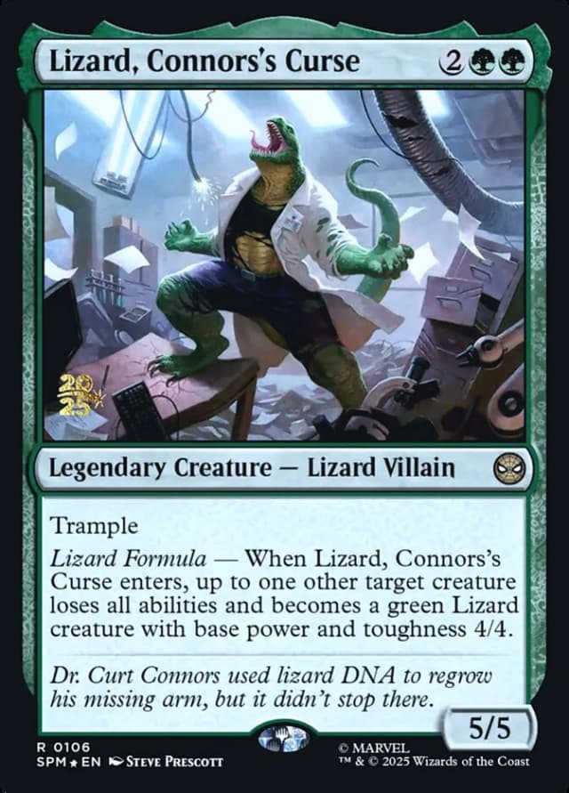 Lizard, Connors's Curse image