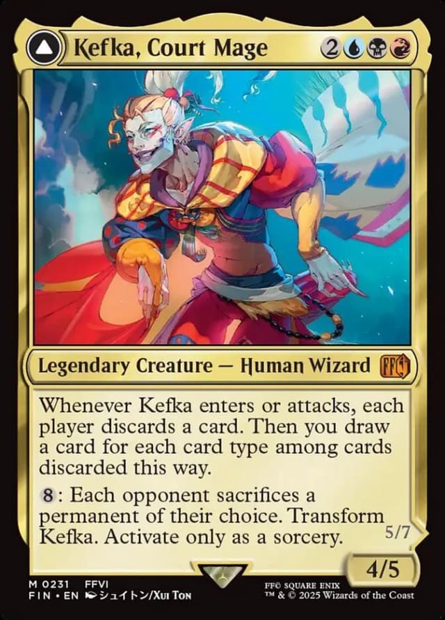 Kefka, Court Mage // Kefka, Ruler of Ruin image