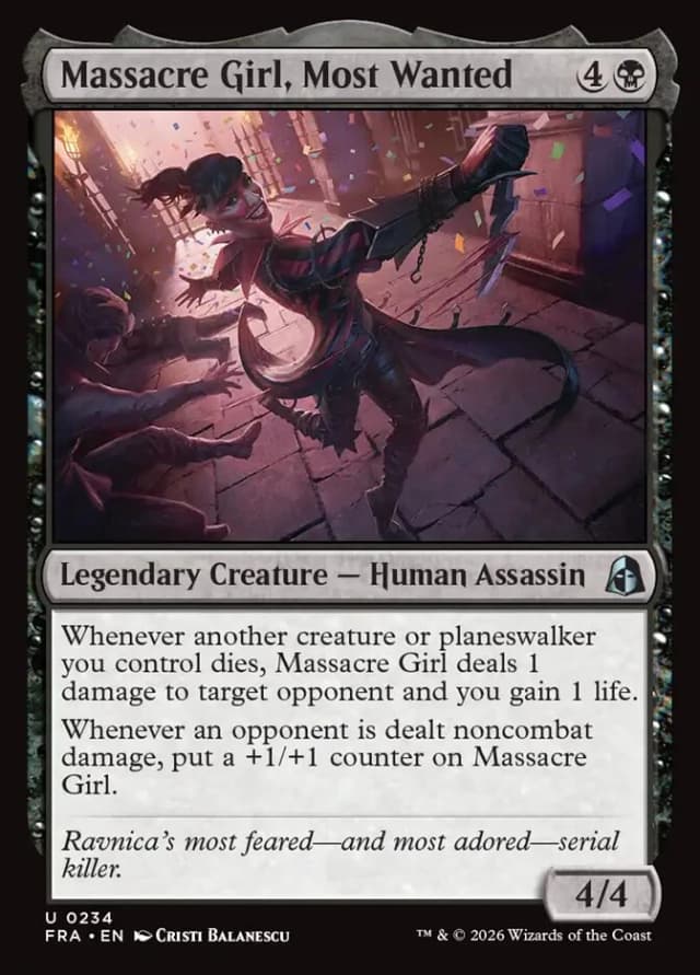 Massacre Girl, Most Wanted image