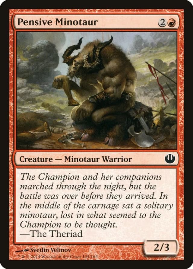 Pensive Minotaur image