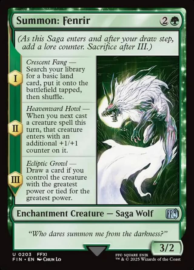 Summon: Fenrir image