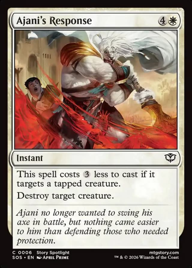 Ajani's Response image
