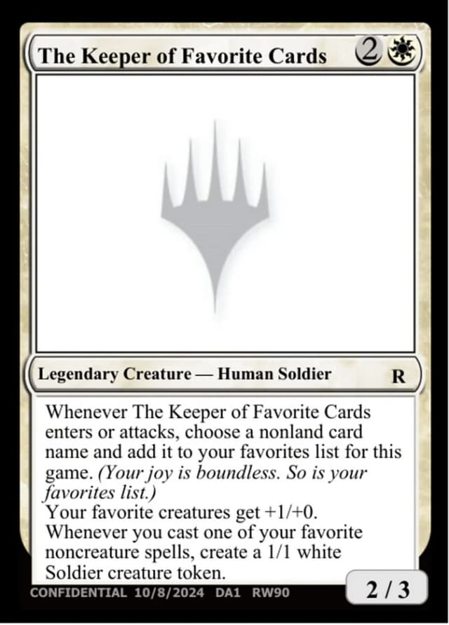 The Keeper of Favorite Cards image