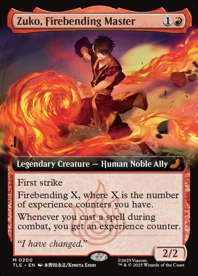 Zuko, Firebending Master image