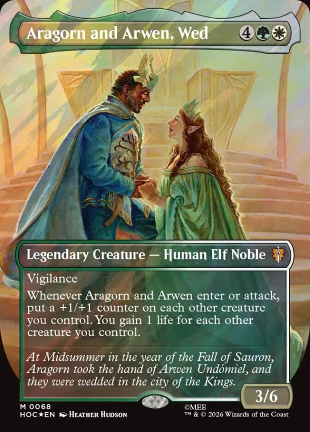 Aragorn and Arwen, Wed image