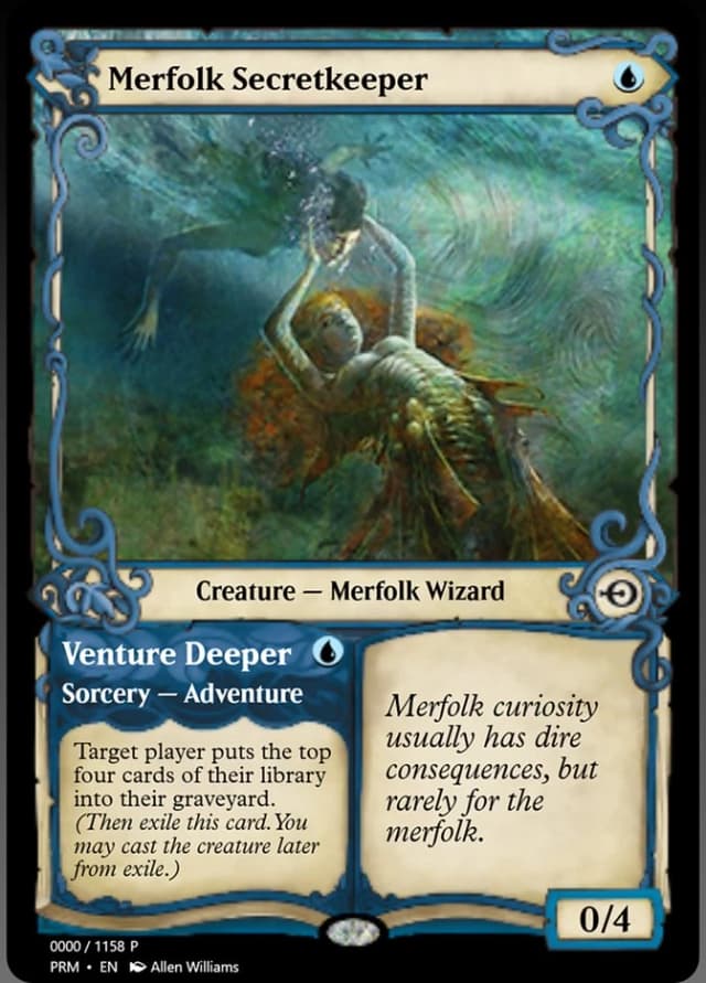 Merfolk Secretkeeper // Venture Deeper image
