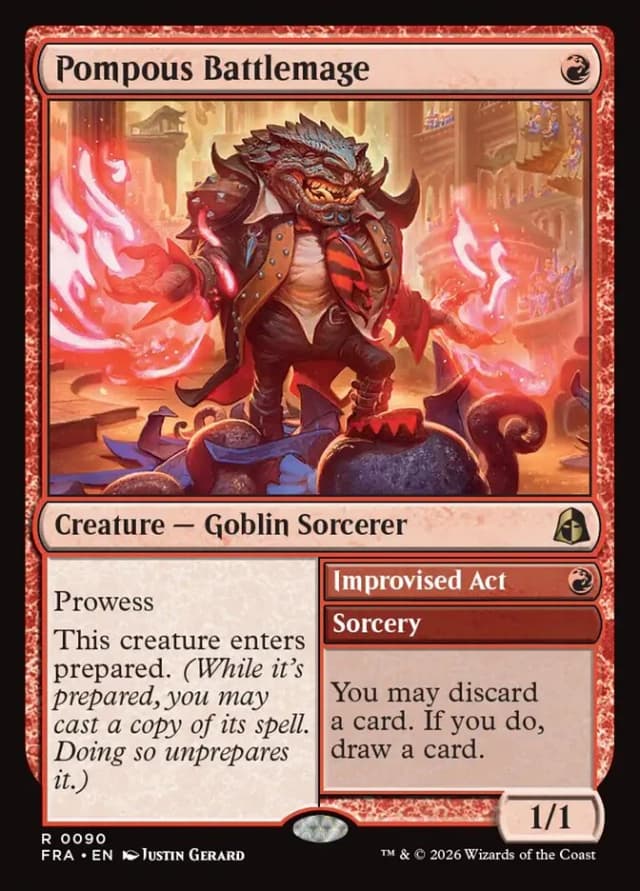 Pompous Battlemage // Improvised Act image