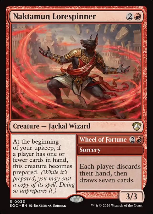 Naktamun Lorespinner // Wheel of Fortune image