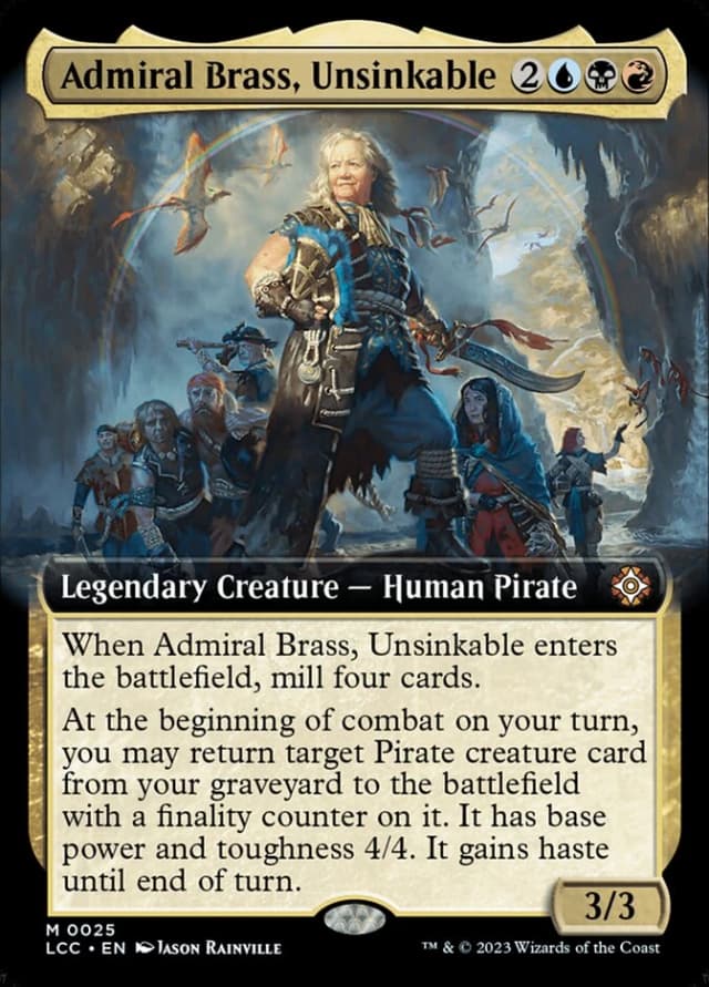 Admiral Brass, Unsinkable image