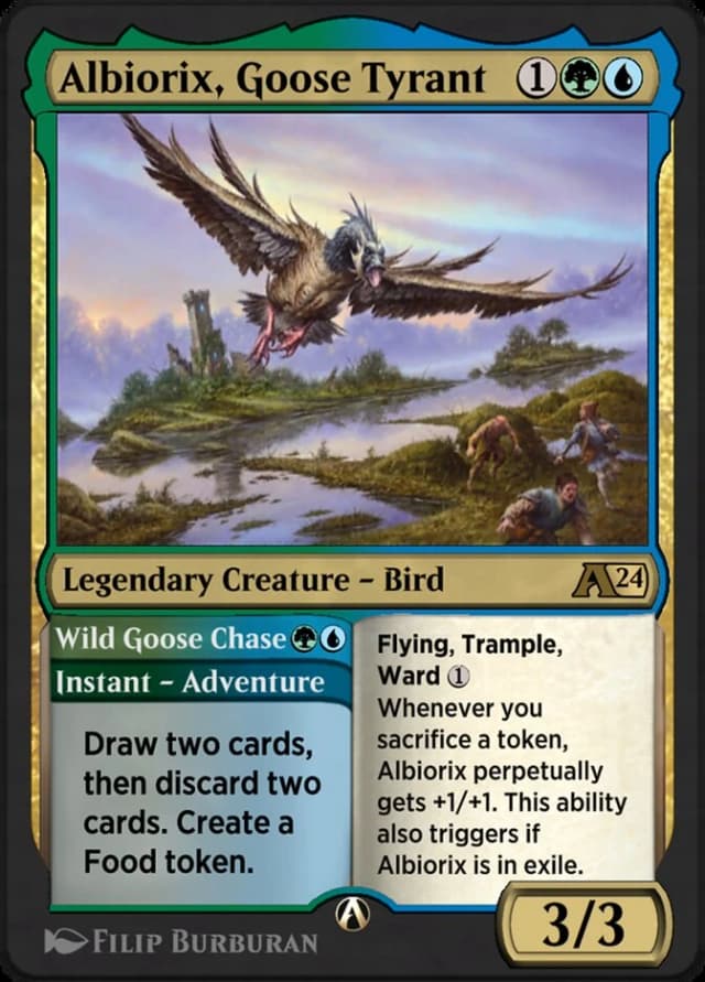 Albiorix, Goose Tyrant // Wild Goose Chase image