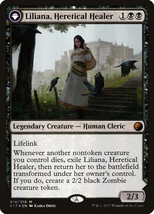Liliana, Heretical Healer // Liliana, Defiant Necromancer image