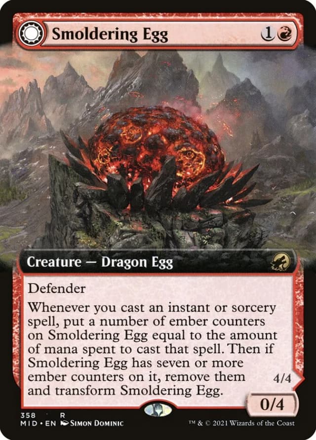 Smoldering Egg // Ashmouth Dragon image
