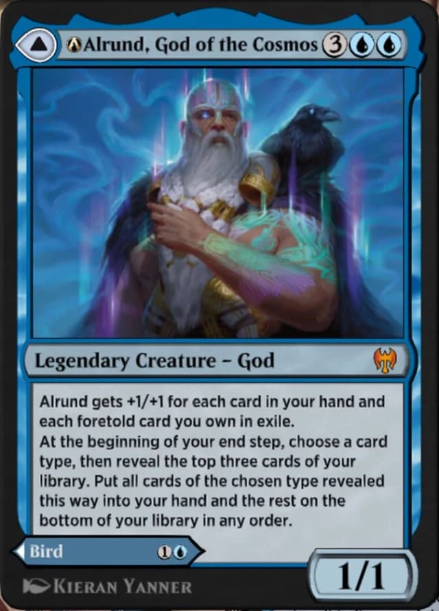 A-Alrund, God of the Cosmos // A-Hakka, Whispering Raven image