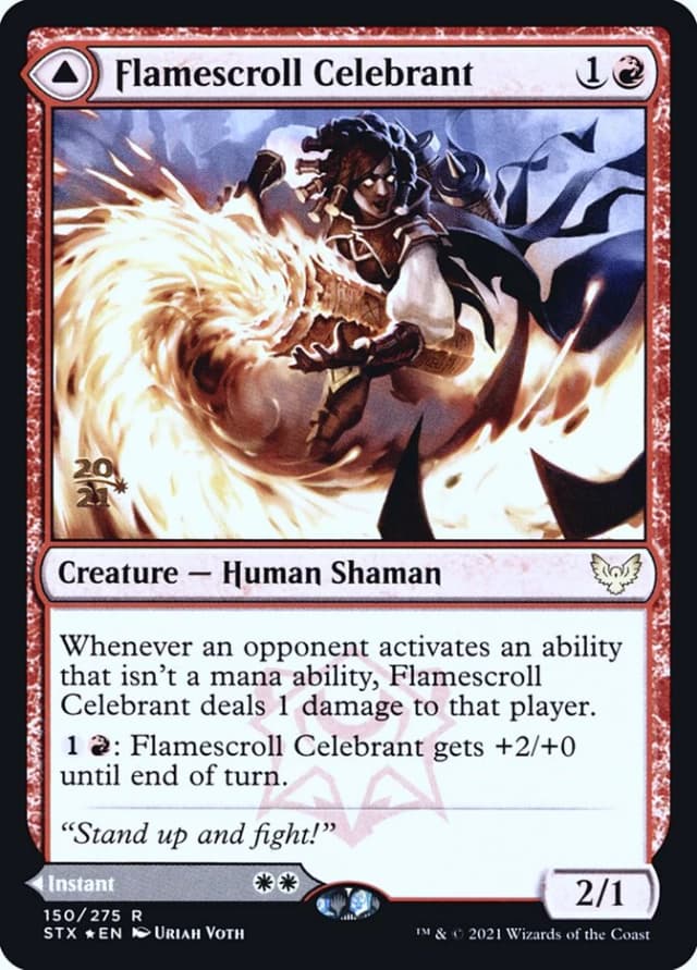 Flamescroll Celebrant // Revel in Silence image