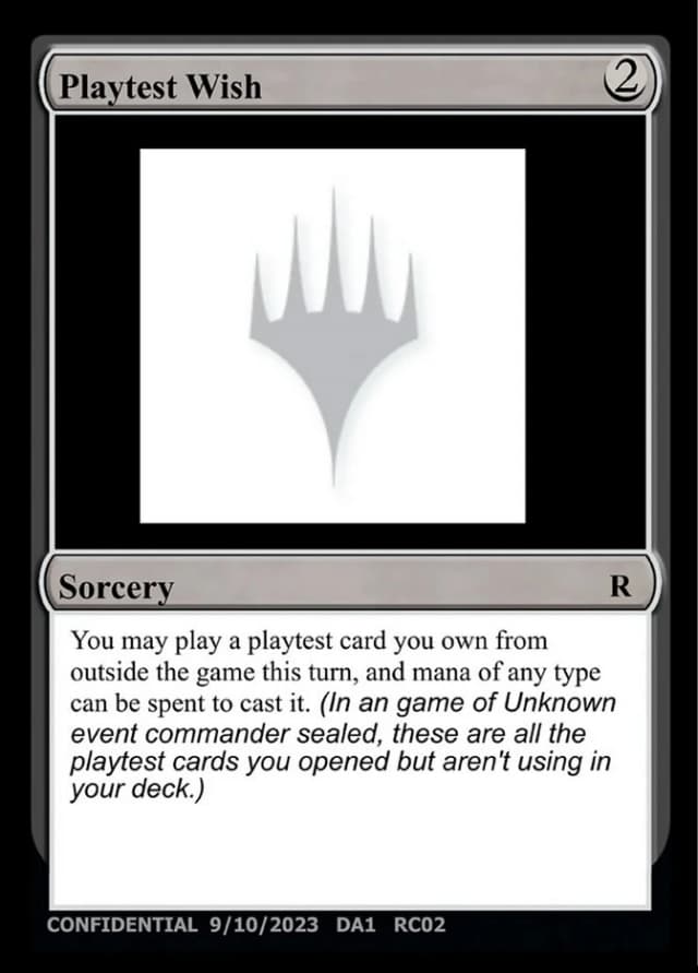 Playtest Wish image