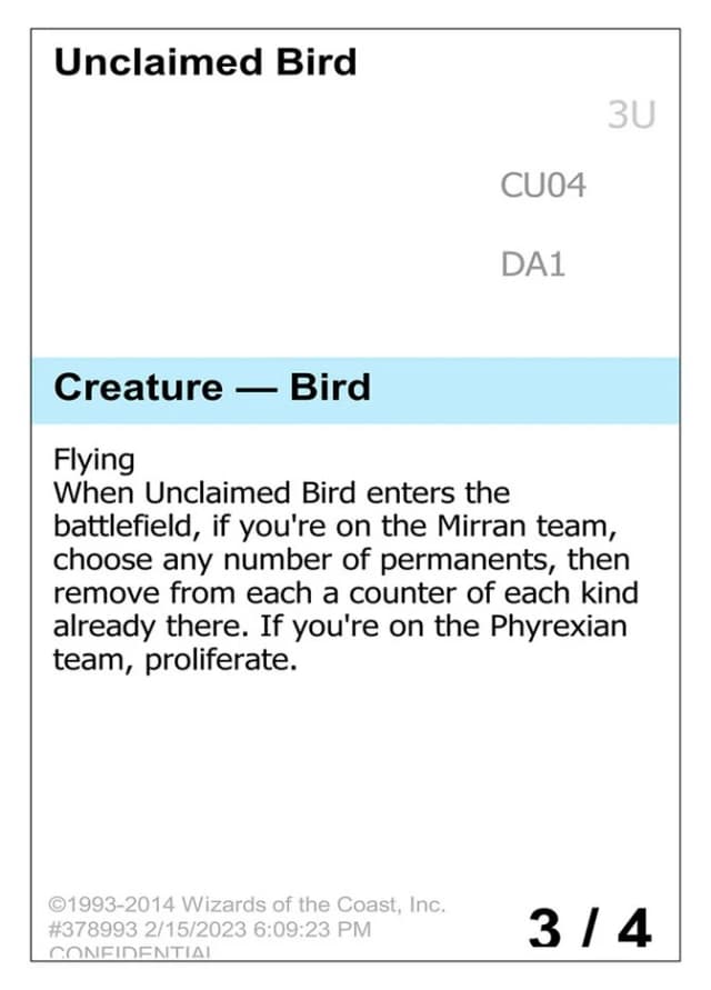 Unclaimed Bird image