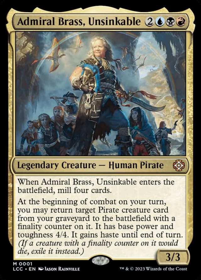 Admiral Brass, Unsinkable image