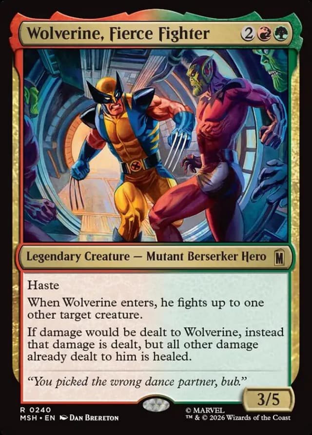 Wolverine, Fierce Fighter image