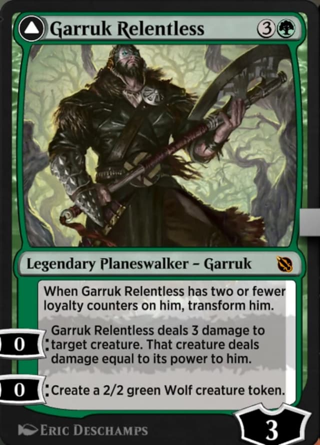 Garruk Relentless // Garruk, the Veil-Cursed image