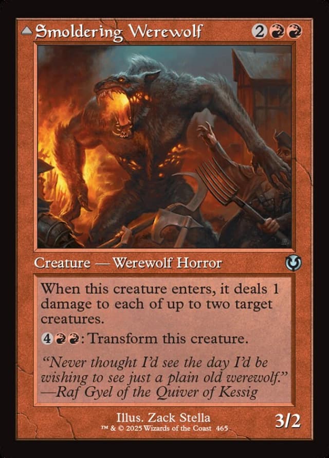 Smoldering Werewolf // Erupting Dreadwolf image
