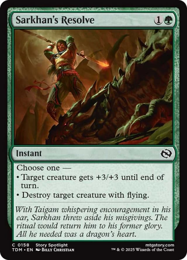 Sarkhan's Resolve image