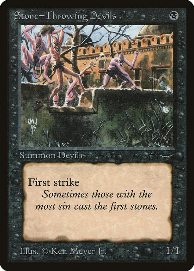 Stone-Throwing Devils image