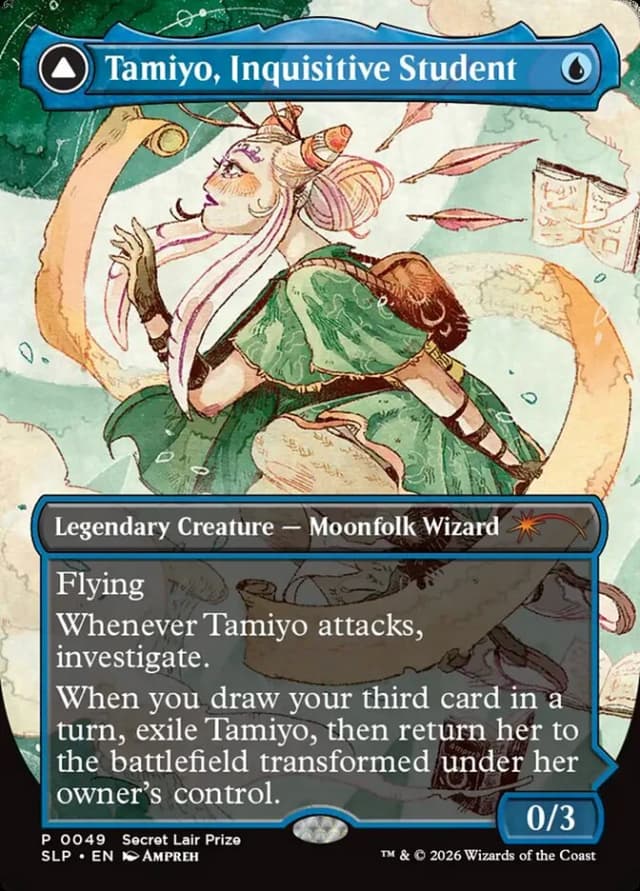 Tamiyo, Inquisitive Student // Tamiyo, Seasoned Scholar image