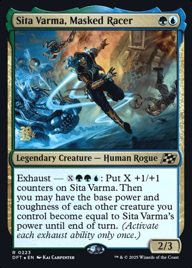 Sita Varma, Masked Racer image