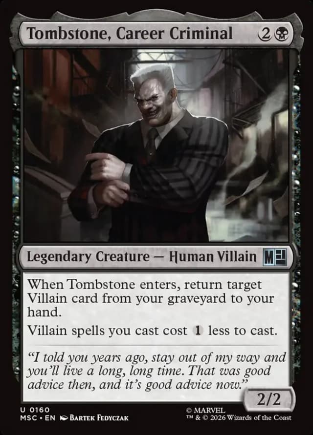 Tombstone, Career Criminal image