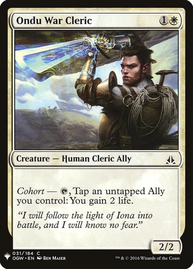 Ondu War Cleric image