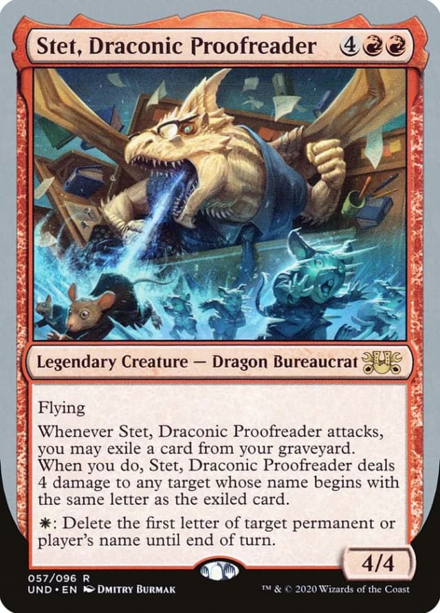 Stet, Draconic Proofreader image