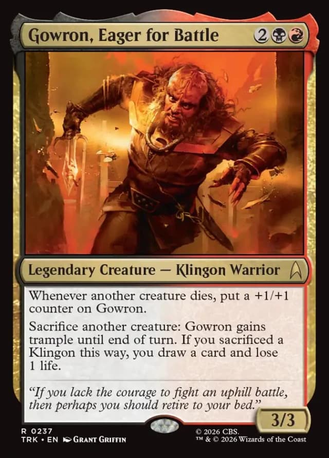 Gowron, Eager for Battle image