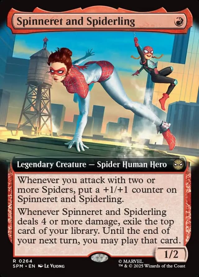 Spinneret and Spiderling image