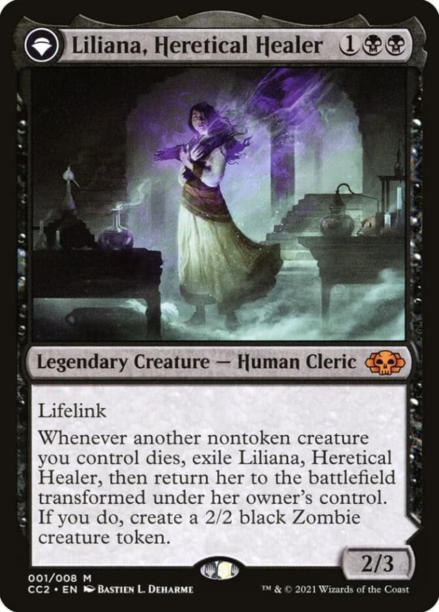 Liliana, Heretical Healer // Liliana, Defiant Necromancer image