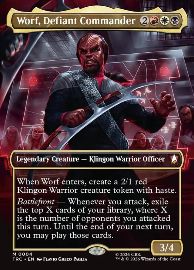 Worf, Defiant Commander image